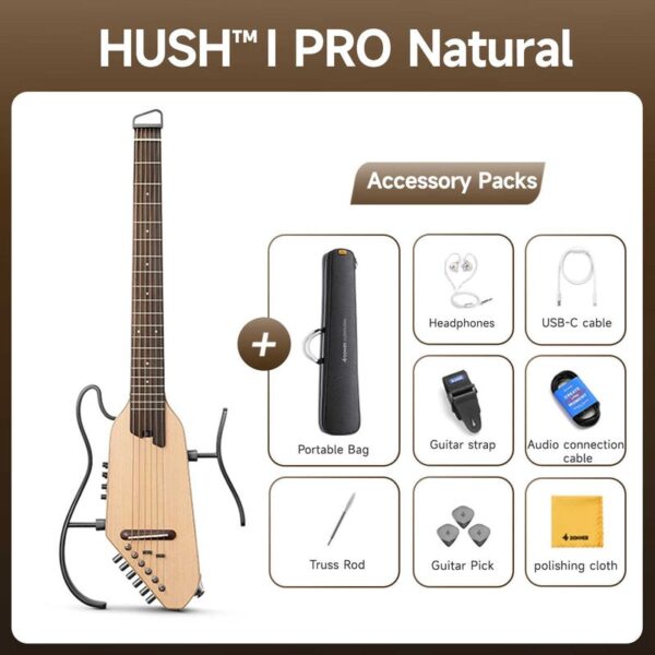 靜音木吉他 DONNER HUSH I PRO / 原木：圖片 7